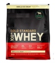 Nutrition Gold Standard 100% Whe'y Protein Powder, Vanilla Ice-Cream Flavor Bundle with Scoop, 5.64 lb