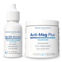 Biotics Research Bio-DK-Mulsion Liquid Vitamin D3 & K1/K2 for Bone, Heart & Immune Support + Acti-Mag Plus Magnesium Powder for Relaxation, Energy & Muscle Comfort – 1 fl oz & 7 oz