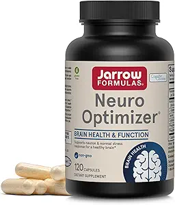Jarrow Formulas Neuro Optimizer met 7 Neuro-Nutrient Ingrediënten, Dieetsupplement voor Brain Health en Antioxidant Support, 120 Capsules, 30 Day Supply, Verpakking van 12