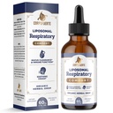 11-in-1 Liposomal Respiratory Relief Drops - Mullein Drops for Lungs with Elderberry, Licorice Root - Support Lung Cleanse and Mucus Relief - Suitable for Kids and Adults (1 Pack)
