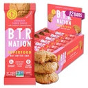 B.T.R. Nation Superfood Keto Protein Bars, Plant Based Vegan Protein - Cinnamon Cookie Dough ENERGY | 12 Pack| Low Carb, Low Calorie, Gluten Free, No Sugar Alcohols, Boosted with Superfoods