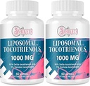 Liposomale Tocotrienolen Supplement 1000mg, vitamine E, geavanceerde formule met 95% Delta-Tocotrienolen & 5% Gamma-Tocotrienolen - 60 Softgels (2 flessen)
