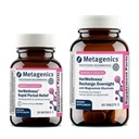 Metagenics HerWellness Rapid Period Relief + HerWellness Recharge Overnight - Quality Herbal Supplement to Support Menstrual Cramps, Back Soreness, Head Tension, & Fatigue - Includes Turmeric & Boswel