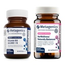Metagenics Vitamin D3 + K + HerWellness Naturally Balanced - For Immune Support, Bone Health & Heart Health - Vitamin D with MK-7 (Vitamin K2) - Non-GMO - Gluten-Free - 60 Softgels - 5,000 IU + Hormon