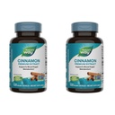 Nature's Way Cinnamon Premium Extract, Ondersteunt Koolhydraat Metabolisme*, Non-GMO Project Geverifieerd, Gestandaardiseerd tot 8% Flavonoïden, 120 Vegan Capsules (Verpakking mei Vary) - 2 Pack
