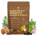 18-in-1 Wormwood Black Walnut Clove Parasite Cleanse, Herbal Blend with Garlic, Turmeric, Pumpkin Seed, Oregano & Berberine, Gut Health & Antioxidant Balance, Plant-Based Formula, Soy-Free, 300 ct