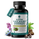 Lukaree Wormwood Black Walnut Clove Cleanse for Humans Softgels, 20-in-1 Extra Strength | Gut Cleanse & Digestive Health w/ 7 Oils & 7 Enzymes | Concentrated, Men & Women Natural Herb - 90 CT