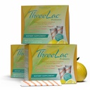 Global Health Trax ThreeLac Lemon Probiotic Drink Mix for Digestive Health - Advanced Probiotic Powder Formula for Men, Women, and Kids - Immune Support & Gut Balance, Non-GMO - 180 Packets