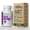 My Herba Sleepy Time ZzZ Supplement - Vegan Formula with Melatonin, Magnesium Glycinate and L-Theanine, Fast Acting Natural Sleep Aid for Adults, Nighttime Relaxation and Calm Support, 30 Capsules