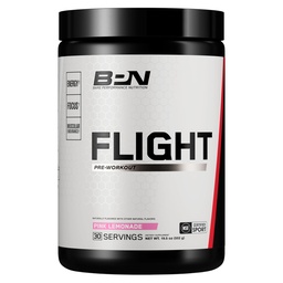 BARE PERFORMANCE NUTRITION BPN Flight Pre-workout, ondersteunt energie en geestelijke focus, verbeterde endurance & spierpompen met CarnoSyn® Beta Alanine, roze limonade, 30 porties