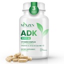 Miazen ADK 5, ADK Vitamin Supplement 5000 IU | Vitamins A, D3 & K2 (MK-7) Complex | Supports Bone Strength, Immune Function & Heart Heath | Non-GMO, Gluten Free | 90 Capsules - 3 Month Supply