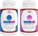 Een maand aanbod Elke FERTILITEIT BLEND Supplement voor MEN (60 tabletten) en FERTILITEIT BLEND Supplement voor VROUWEN (90 tabletten).door The Daily Wellness Co.