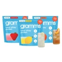 GRAMMS Clear Protein Variety Pack | Lemonade, Strawberry & Peach Tea | 20g Protein Grass-Fed Whey Isolate, Zero Sugar, Zero Lactose, Protein for Women (54 Servings)