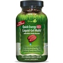 Irwin Naturals Quick Energy RED Liquid-Gel Multi met Nitric Oxide Booster - 72 Liquid Softgels - met Nitric Oxide Booster, Turmeric, Bruin Kelp, Maca & Beetwortel