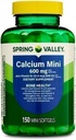 Calcium Plus Vitamin D3 150 Mini Softgels | Calcium Supplement | softgels | Calcium 600 mg with Vitamin d3 | Calcium Carbonate 600 mg, 150 Mini Softgels