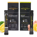 PROTEKT Electrolyte Packets for Recovery & Hydration, Lemonade, 10 Pack | GABA L Theanine Supplement | Melatonin-Free Sleep Aid for Adults, Lemon Ginger, Pack of 10