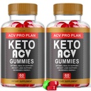 ACV Pro Plan Keto Gummies for Weight Loss Keto+ACV Health Support Advanced Formula (120 Gummies) (Pack of 2)