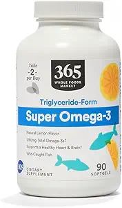 365 door Whole Foods Market, Super Omega 3, 90 Tellen