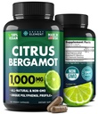 Citrus Bergamot Extract 1000mg - Citrus Bergamot Supplement voor hart, immuunsysteem en gezonde veroudering - Pure, Vegan Bergamot Capsules