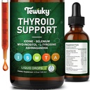 Thyroid Support for Women - Thyroid Support Drops & Supplement - Iodine Liquid & Drops - Potassium Iodide & Lugol's Iodine - Metabolism Booster, Energy, Brain Fog & Thinning Hair - 4 fl oz