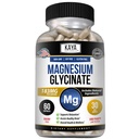 Kaya Naturals Magnesium Glycinate 183mg per Caps, Chelated for Maximum Absorption, Non-GMO, NO Gluten Dairy & Soy, Supports Muscle and Heart Health 60 Count