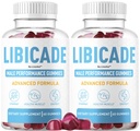 (2 Pack) Libicade Gummies - Official Libicade Premium Supplement Gummy for Men - Maximum Strength, All Natural Drive Advanced Formula Daily Support Overall Health & Wellness, 120 Gummies for 2 Months
