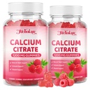 Calcium Citrate Gummies 1200mg Chewable Calcium Supplement for Women & Men, Supports Bone, Muscle & Immune Health, Sugar-Free, Non-GMO, Gluten-Free, Natural Raspberry Flavor, 120 Count