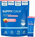 Calm Magnesium Glycinate Powder Drink Mix, Sleep Aid Supplement for Women Men, L-theanine, Vitamin D, No Sugar, Non GMO, Raspberry Lemonade (20 Servings)