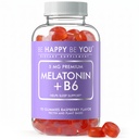 Melatonin Gummies 5mg with Vitamin B6, Sleep Support Supplement for Adults, Pectin Based Vegan Gummies, Raspberry Flavor, 90 Count
