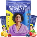 Calm Magnesium Powder Drink Mix - Magnesium Glycinate, Ashwagandha, Lions Mane Mushroom, L-theanine, Rhodiola Rosea, Beetroot, GABA, Valerian Root - 30 Packets