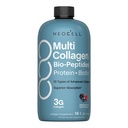 NeoCell Liquid Multi Collagen Peptides | 16 Fl Oz | Protein Plus Biotin | 10 Types of Advanced Collagen | Superior Absorption | Fruit Punch Flavor | for Women and Men