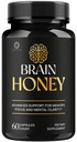 Brain Honey Capsules - Official BrainHoney Advanced Support Formula All Natural Ingredients Daily Premium Pills Vitamins for Brain Health and General Wellness, 60 Capsules for 1 Month