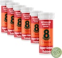 8Greens Supergreens Tabletten Supergroens Poeder Superfood Tablet, Metabolisme Immuniteit & Focus, Dagelijkse Groenen Bruistabletten, Organisch: Aloë Vera, Spirulina, Chlorella, Bloed Oranje, 60 Serven
