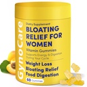 Bloating Relief for Women, Debloating for Women | Supports Period Bloat, Digestion & Water Weight Balance | Helps Before & During Your Cycle | 60 Vegan Gummies | Daily Digestive Support Supplement