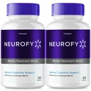 (2 Pack) Neurofy: Memory and Brain Health Supplement, 120 Capsules - Enhance Cognitive Function and Mental Clarity with Neurofy Nootropic Pills