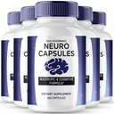 Neuro Capsules, Official NeuroCapsules Supplement for Brain Health & Memory Support - Maximum Strength, Advanced Formula Nootropic Pills, All Natural Neuro-Capsules Support Reviews (5 Pack)