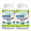 Power by Naturals Sea Moss Plus - USDA Certified Organic Wildcrafted Irish Seamoss, Bladderwrack & Burdock Root, Supplement for Immunity, 60Ct, 2 Pack