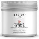 FOLIUS LABS Vitamin K2, MK-7 Supplement 55mcg — Supports Stronger Bone & Heart Health - 120 Veg Capsules