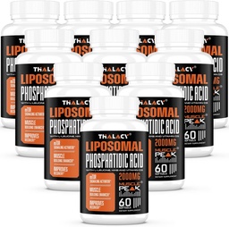 2000mg Liposomal Fosfatidic Acid Muscle Builder (PA), High Absorptie Muscle Building Supplements for Men & Women Muscle Gainer, mTOR Protein Synthesis & Lean Muscle, Strength, 10 Pack