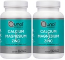 Qunol Calcium 3 in 1 Tablets with Calcium,Magnesium & Zinc for Immune Support,Bone,Nerve,and Muscle Health Supplement,270 Count (Pack of 2)