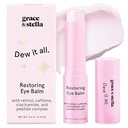 grace & stella Under Eye Brightener Balm Stick - Reisgrootte Toiletartikelen - Retinol & Cafeïne Eye Cream voor donkere cirkels, gezwollenheid, rimpels - Herstel en Hydrate - Vegan Skincare (0.13oz / 3.5g)