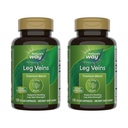 Nature's Way Leg Veins, Ondersteunt gezonde been Vein sterkte*, 6-Herb Blend, Met Horse Chestnut Extract, Dandelion, Glutenvrij, 120 Vegan Capsules (Verpakking mei Vary) - 2 Pack