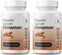 Balancebreens Certified Biologische Ceylon Cinnamon 1200mg Supplement - 120 Veg Capsules - Hart, hersenen en gezamenlijke functie ondersteuning - Geen Filler Pillen (Pack of 2)