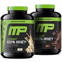 MusclePharm Combat 100% Whey Protein Powder Bundle - Vanilla & Chocolate Milk, Fast Recovery & Muscle Gain, 5lb, 67-70 Servings