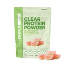 Clean Simple Eats Clear Protein Drinks, 20g Grass Fed Whey Protein Isolate, Ultra Filtered, Light & Refreshing Beverage, Low Lactose, Sour Candy Watermelon, 20 Servings