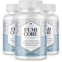 FemiCore – Daily Botanical & Probiotic Supplement for Women – Clean, Stimulant-Free Formula – Non-GMO, Made in USA, GMP-Certified - 30 Capsules, 3 Month Supply