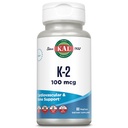 KAL Vitamin K2 MK-7 Capsules 100 mcg - MK7 Vitamin K2 Supplement for Women and Men - Bone Health Support - Vegan, Non GMO and Gluten Free - 60 Veg Caps
