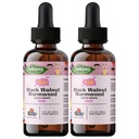 Black Walnut Wormwood Liquid for Kids, Gut Cleanse for Children Drops, Natural Detox Support, Gut & Immune Support with Cloves, Garlic, Pumpkin Seeds, Kid-Friendly, Gentle & Natural & Sweet (2)
