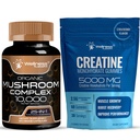WELLNESS LABSRX Mushroom Supplement Capsules - Creatine Gummies 5000mg | Bundle